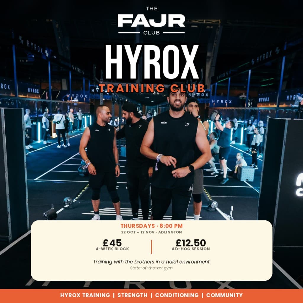 Hyrox Training Club event poster — The Fajr Club