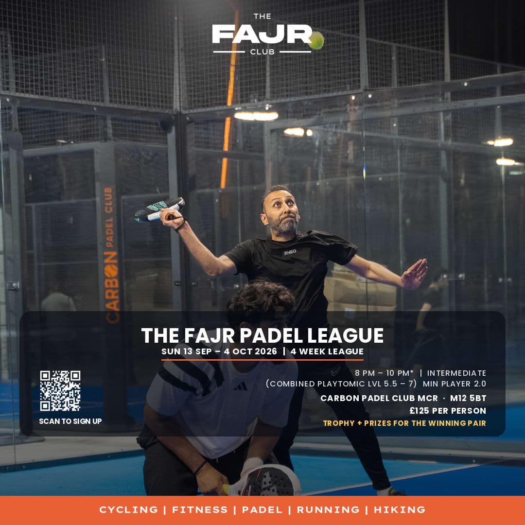 The Fajr Padel League — September event poster — The Fajr Club