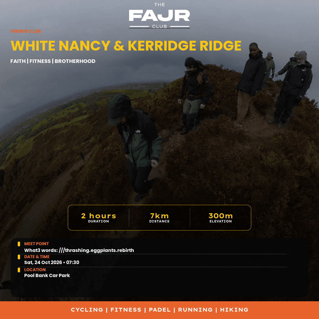 White Nancy & Kerridge Ridge event poster — The Fajr Club